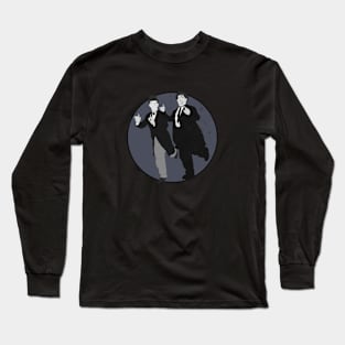 Grunge Urban Laurel and Hardy - Grey Long Sleeve T-Shirt